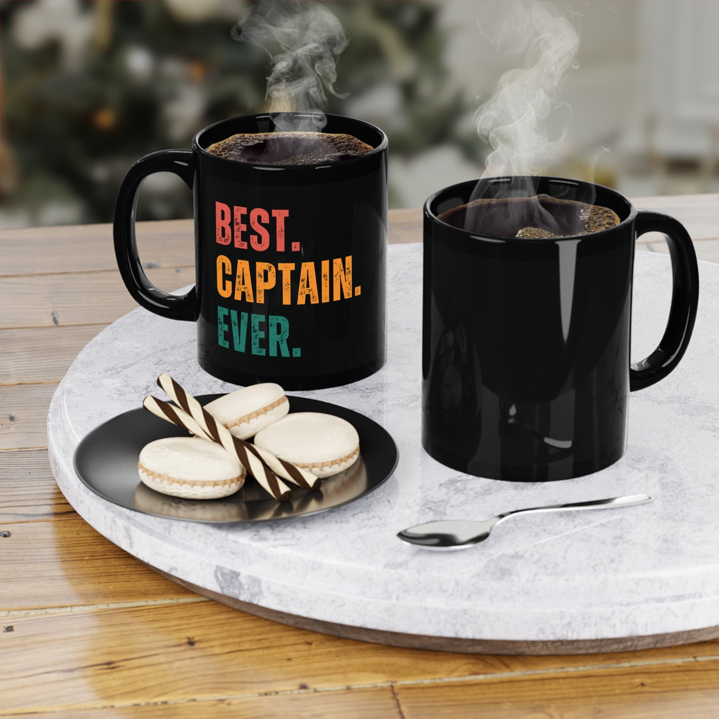 Best. Captain. Ever. – Black Coffee Mug